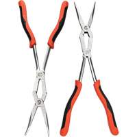 X2 Straight and Bent Long Nose Dual Material Plier Set, 2 Pieces SPOC Demo