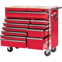 PRC4211 Pro Series Roller Cabinet, 11 Drawers, 42" W x 18" D x Red SPOC Demo