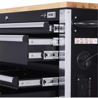 HDRC5212 HD Series Roller Cabinet, 12 Drawers, 51-1/4" W x 21" D x 40-3/10" H, Black SPOC Demo