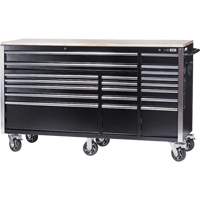 HDRC7220 HD Series Roller Cabinet, 20 Drawers, 72" W x 24" D x 42-3/10" H, Black SPOC Demo