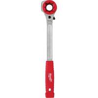 Lineman's High-Leverage Ratcheting Wrench with Milled Strike Face, 3/4"/1"/1-1/8" Drive, Ergonomic Handle SPOC Demo
