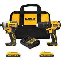 Drill & Impact Driver Combo Kit, Lithium-Ion, 20 V SPOC Demo