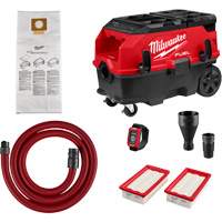 Extracteur de poussi&egrave;re &agrave; deux batteries M18 FUEL de 9 gallons, compatible avec PACKOUT avec trousse VACLINK, 27-3/4" x 19" SPOC Demo