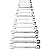 90-Tooth 12 Point SAE Wrench Set, Ratcheting Combination, 14 Pieces, Imperial SPOC Demo