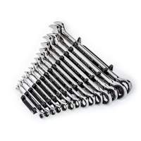 90-Tooth 12 Point SAE Wrench Set, Ratcheting Combination, 14 Pieces, Imperial SPOC Demo