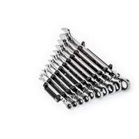 90-Tooth 12 Point SAE Wrench Set, Flex Head/Ratcheting Combination, 10 Pieces, Imperial SPOC Demo