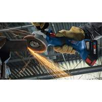 Rectifieuse angulaire sans balais avec interrupteur coulissant, Roue de 4-1/2", 18 V SPOC Demo