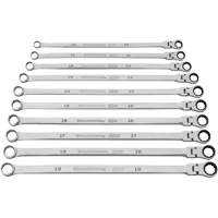 120XP Universal Spline XL Flex Head GearBox Wrench Set, Ratcheting Box, 10 Pieces, Imperial SPOC Demo
