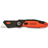 Folding Utility Knife, 1" Blade, Steel Blade, Aluminum Handle SPOC Demo