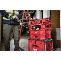 PACKOUT Wire Pulling XL Crate, 15-3/4" x 18-5/8" x 15", Black/Red SPOC Demo