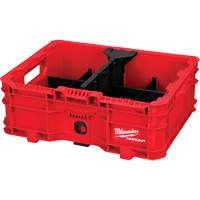 PACKOUT Low-Profile Crate, 15" x 18-5/8" x 6-5/8", Black/Red SPOC Demo