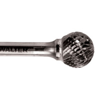Double Cut Ball Nose Burr, SD-5, 1/2" Dia., 1/4" Shank, 7/16" Depth of Cut SPOC Demo