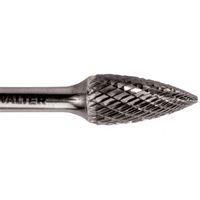 Double Cut Tapered Burr, SG-5, 1/2" Dia., 1/4" Shank, 1" Depth of Cut SPOC Demo