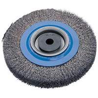 Brosses rotatives &agrave; fils torsad&eacute;s d'&eacute;tabli, 6" dia., Fils 0,0118", Arbre 1/2" - 1-1/4" SPOC Demo