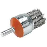 Mounted Knot-Twisted Wire Brush, 1-1/8" Dia., 0.02" Wire Dia., 1/4" Shank SPOC Demo