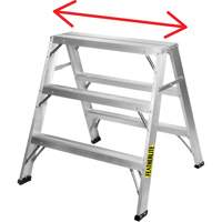 Chevalet de sciage industriel, 2' ha x 31,9375" la x 23,50" pr, Capacit&eacute; de 300 lb, Aluminium SPOC Demo