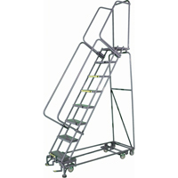 All Directional Ladders, 12 Steps, 24" Step Width, 120" Platform Height, Steel SPOC Demo