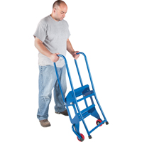 Portable Folding Ladder, 2 Steps, Perforated, 20" High SPOC Demo