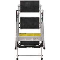 &eacute;chelle escabeau avec roues pivotantes, 3 marches, 34" x 22" x Hauteur 50,75" SPOC Demo