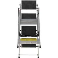 &eacute;chelle escabeau avec roues pivotantes, 4 marches, 44,25" x 22,13" x Hauteur 59" SPOC Demo