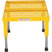 Plate-forme ajustable Step-Mate, 1 marche(s), 23-1/2" la x 19-9/16" lo x 16-1/2" h, Capacit&eacute; 500 lb SPOC Demo