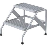 Escabeau en aluminium, 2 marche(s), 22-13/16" la x 24-9/16" lo x 20" h, Capacit&eacute; 500 lb SPOC Demo