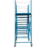 Snow Ladder, Steel, 10 Steps, 99" H, 85-1/2" D, 48" Step, Serrated SPOC Demo