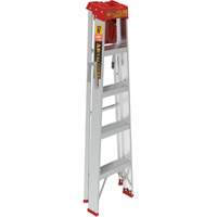Step Ladder with Paint Tray, 5', Aluminum, 200 lbs. Capacity, Type 3 SPOC Demo
