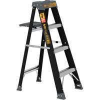 Step Ladder with Paint Tray, 4', Fibreglass, 250 lbs. Capacity, Type 1 SPOC Demo