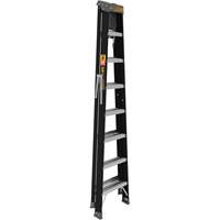Step Ladder with Paint Tray, 8', Fibreglass, 250 lbs. Capacity, Type 1 SPOC Demo