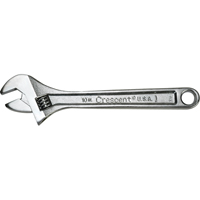 Crescent Adjustable Wrenches, 4" L, 1/2" Max Width, Chrome SPOC Demo