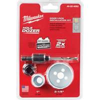 Trousse de scie-cloche Hole Dozer pour verrou de porte, 4 morceaux SPOC Demo