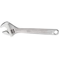 Adjustable Wrench, 12-1/8" L, 1-19/32" Max Width, Chrome SPOC Demo