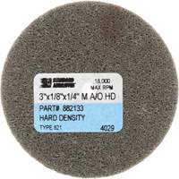 Standard Abrasives Unitized Wheel, 3" x 1/4", 1/4" Arbor, Fine Grit, Aluminum Oxide SPOC Demo