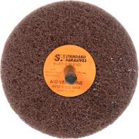 Standard Abrasives Buff & Blend Wheel, 3" Dia. x 1" W, 1/4" Arbor, Aluminum Oxide SPOC Demo