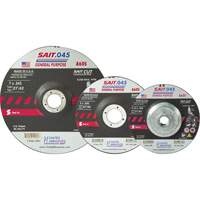 Disque de coupe Sait, 5" x 0,045", Arbre de 7/8", Type 27, Oxyde d'aluminium, 12 200 Tr/min SPOC Demo