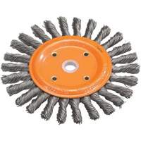 Disque &agrave; fils nou&eacute;s torsad&eacute;s d'&eacute;tabli, Dia. 6", Fils 0,0118", Arbre 5/8", Acier SPOC Demo