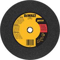 General Purpose Metal Cutting Chop Saw Wheel, 14" x 7/64", 1" Arbor, Type 1, Aluminum Oxide, 4300 RPM SPOC Demo