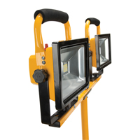 Twin-Head Work Light, LED, 40 W, 4800 Lumens, Aluminum Housing SPOC Demo