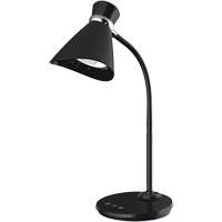 Desk Lamp, 6 W, LED, 16" Neck, Black SPOC Demo