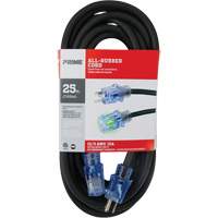 Cordon rallonge All-Rubber, Ext&eacute;rieur, SJOOW, AWG 12/3, 15 A, 25' SPOC Demo