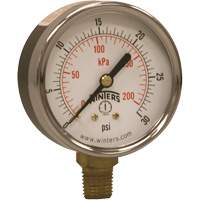 Manom&egrave;tre &eacute;conomique,  2-1/2", 0 - 30 psi, Fixation inf&eacute;rieure, Analogique SPOC Demo
