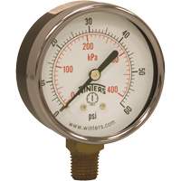 Manom&egrave;tre &eacute;conomique,  2-1/2", 0 - 60 psi, Fixation inf&eacute;rieure, Analogique SPOC Demo